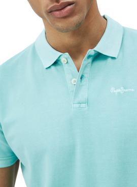 Polo Pepe Jeans Vincent Azul Claro Para Hombre