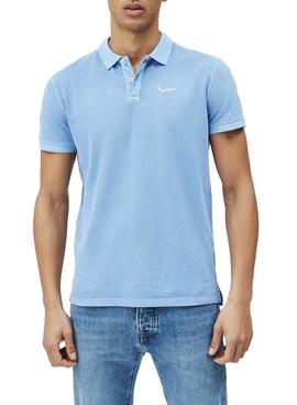 Polo Pepe Jeans Vincent Azul Claro Para Hombre