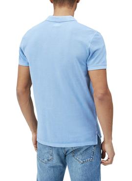 Polo Pepe Jeans Vincent Azul Claro Para Hombre