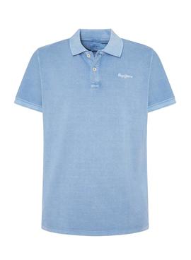 Polo Pepe Jeans Vincent Azul Claro Para Hombre