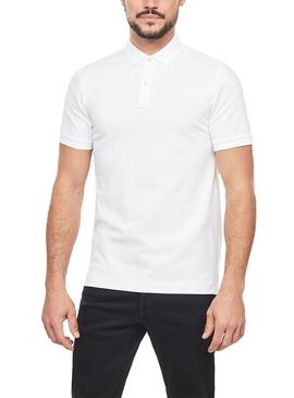 Polo G-Star Dunda Blanco Para Hombre  