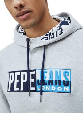 Sudadera Pepe Jeans Harvey Gris Para Hombre