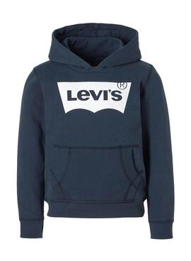 Sudadera Levis Batsweat Azul Marino Para Niño