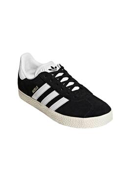 Zapatillas Adidas Gazelle Negro Para Niño Y Niña