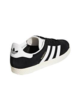 Zapatillas Adidas Gazelle Negro Para Niño Y Niña