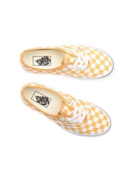 Zapatillas Vans Authentic Checkerboard Amarillo