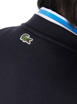 Sudadera Lacoste Logo Bordado Marino para Hombre