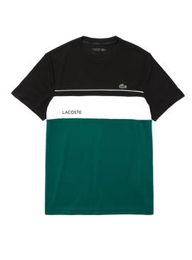 Camiseta Lacoste Sport Transpirable Verde Hombre