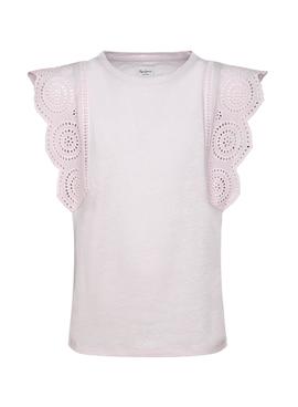 Camiseta Pepe Jeans Esther Rosa para Niña