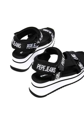 Sandalias Pepe Jeans Fuji Negro Para Mujer