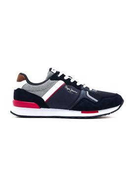 Zapatillas Pepe Jeans Cross 4 Tech Marino Hombre