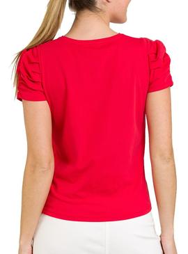 Camiseta Naf Naf La Vie En Rose Rojo Para Mujer