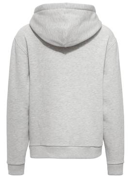 Sudadera Tommy Jeans Signature Gris Mujer