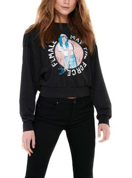 Sudadera Only Lucinda Negro Para Mujer