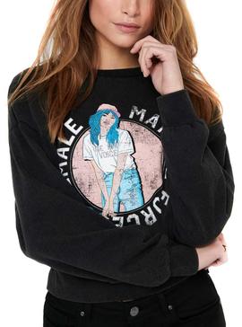 Sudadera Only Lucinda Negro Para Mujer