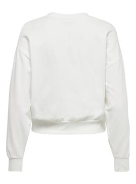 Sudadera Only Lucinda Blanco Para Mujer