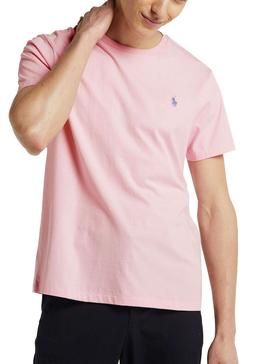 Camiseta Polo Ralph Lauren Custom Fit Rosa Hombre