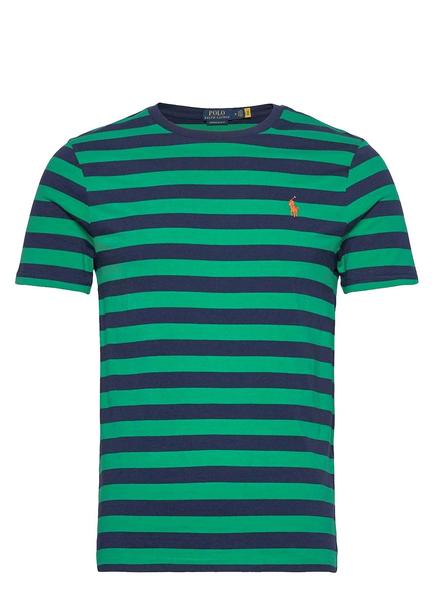 Camisa verde cheap rayas hombre