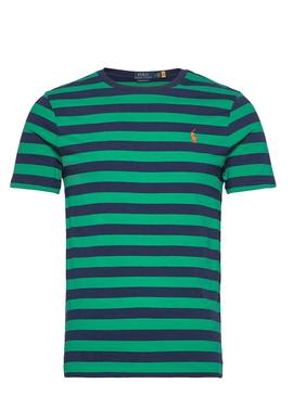 Camiseta Polo Ralph Lauren Rayas Verde Hombre