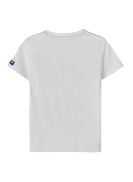 Camiseta Name It Damiro Blanco para Niño