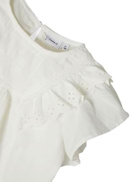 Blusa Name It Firebird Capsl Blanco Para Niña