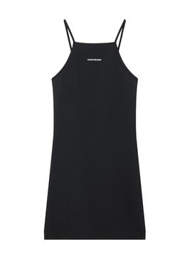 Vestido Calvin Klein Punto Milano Negro Para Mujer