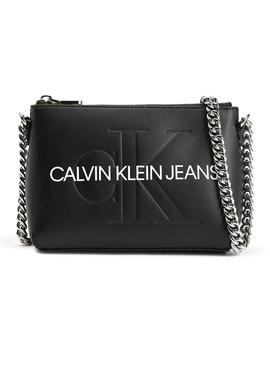 Bolso Calvin Klein Camera Pouch Chain Negro Mujer