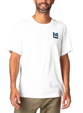 Camiseta Helly Hansen Nord Graphic Blanco Hombre