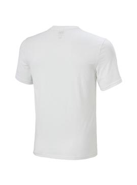 Camiseta Helly Hansen Nord Graphic Blanco Hombre