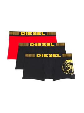 Calzoncillos Diesel Damien 3 Pack Negro Hombre