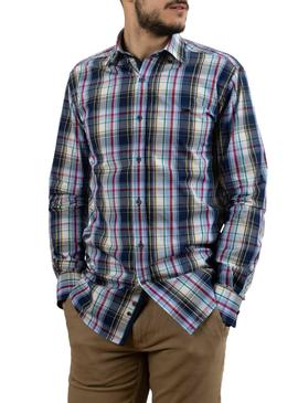 Camisa Klout Luar Azul Marino Para Hombre