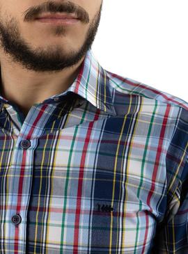 Camisa Klout Luar Azul Marino Para Hombre