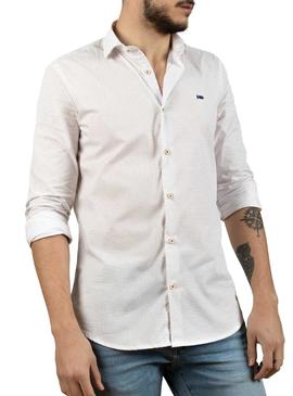 Camisa Klout Slim Micro Blanco Para Hombre