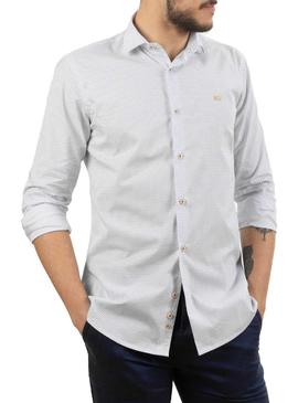 Camisa Klout Arrow Blanco y Azul para Hombre