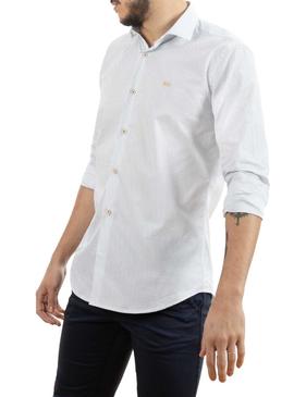 Camisa Klout Arrow Blanco y Azul para Hombre