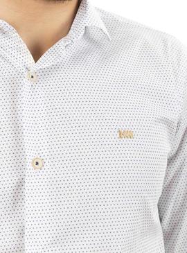 Camisa Klout Arrow Blanco y Azul para Hombre