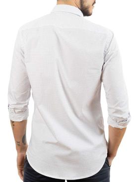 Camisa Klout Arrow Blanco y Azul para Hombre