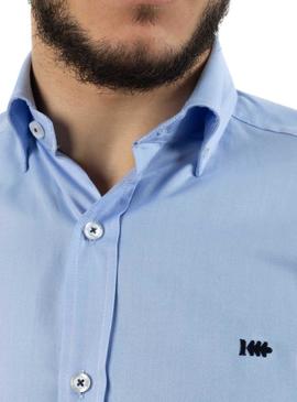 Camisa Klout Oxford Azul Claro Para Hombre