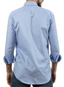 Camisa Klout Oxford Azul Claro Para Hombre