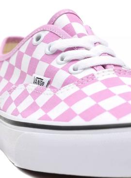 Zapatillas Vans Authentic Checkerboard Rosa Mujer