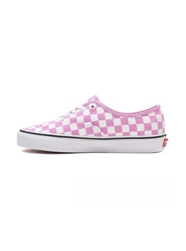 Zapatillas Vans Authentic Checkerboard Rosa Mujer