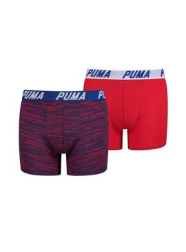 Pack Boxer Puma Basic Rojo Niño