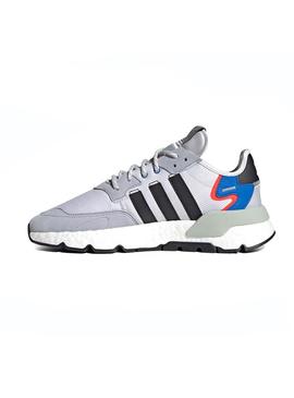 Zapatillas Adidas Nite Jogger Gris Para Hombre