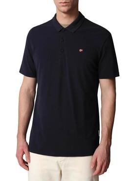 Polo Napapijri Ealis Azul Marino Para Hombre