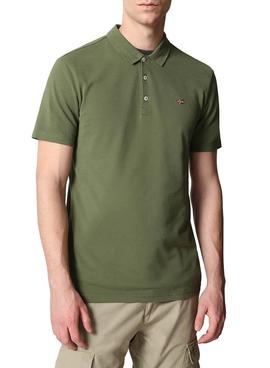 Polo Napapijri Ealis Verde Para Hombre