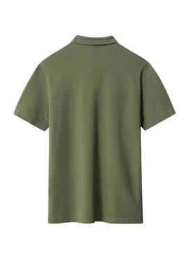 Polo Napapijri Ealis Verde Para Hombre