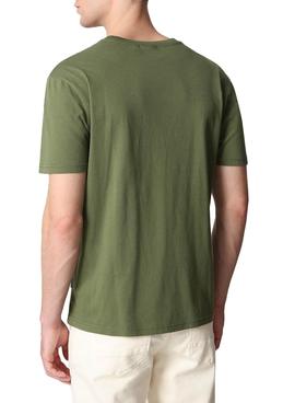 Camiseta Napapijri Salis Verde Para Hombre