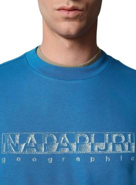 Sudadera Napapijri Ballar Azul Para Hombre