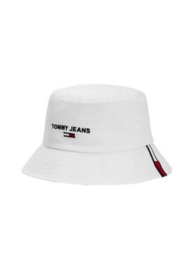 Sombrero Tommy Jeans Sport Bucket Blanco Hombre