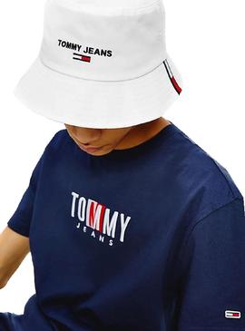 Sombrero Tommy Jeans Sport Bucket Blanco Hombre
